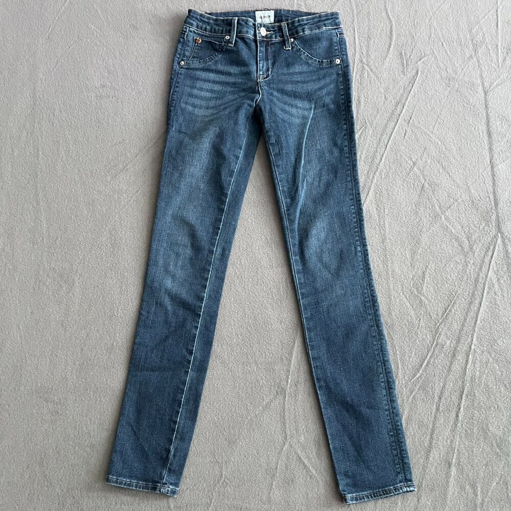 Hudson Mid Rise Straight Leg Jeans Flap Pocket sz 24 or Kids 16